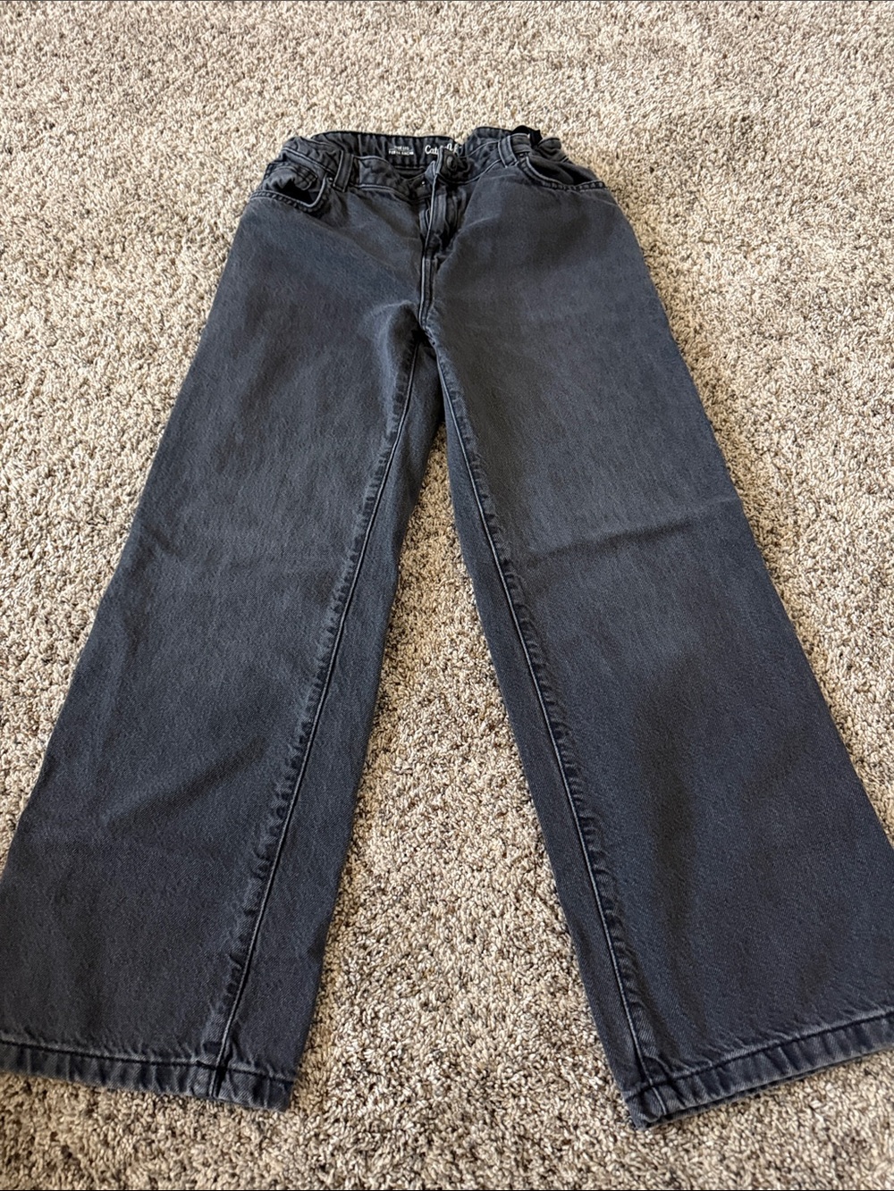 Cat & Jack Black Wide-Leg Girls' Jeans